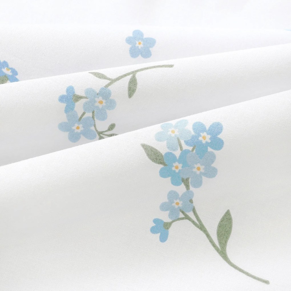 Goldea bavlnená obliečka na vankúš - nezábudky 50 x 70 cm