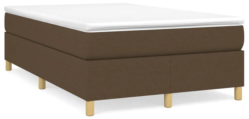 Boxspring posteľ s matracom tmavohnedá 120x190 cm látka 3269693