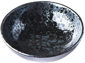 Čierno-sivá keramická plytká miska MIJ Pearl, ø 13 cm