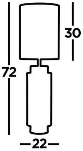 Searchlight EU59041BK - Stolná lampa FLASK 1xE27/60W/230V modrá