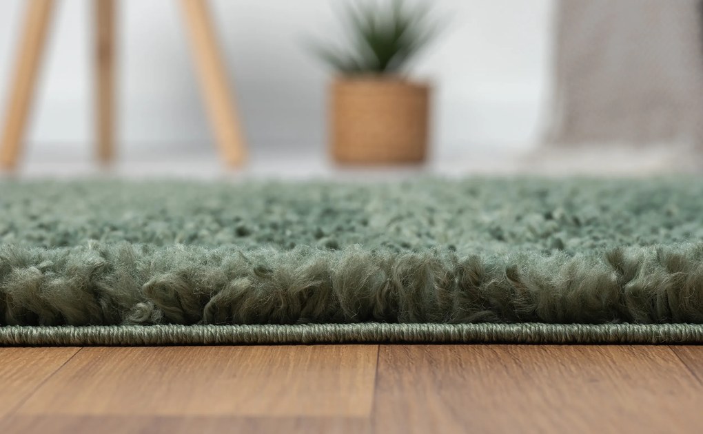 Behúň My Shaggy hellgrün, 80x300, zelená, chodba / predsieň, My Flair