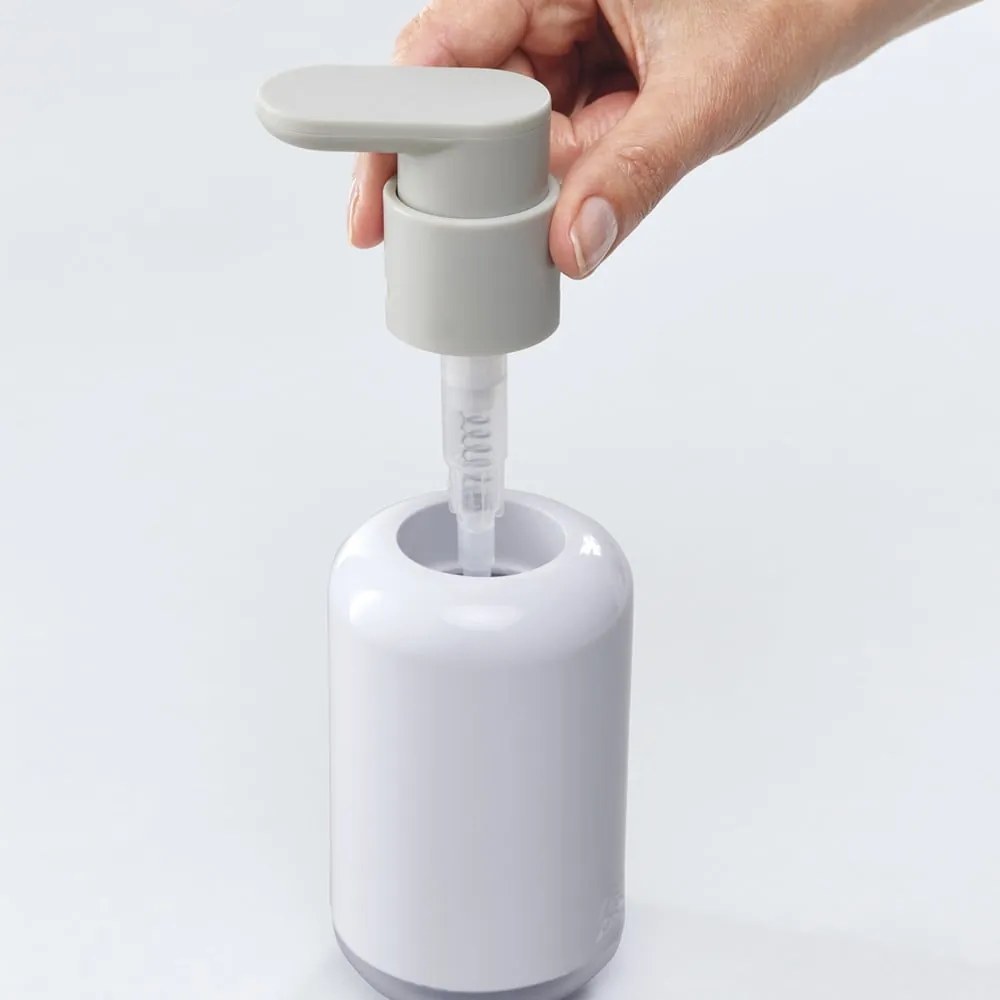 Biely plastový dávkovač mydla 300 ml Duo – Joseph Joseph