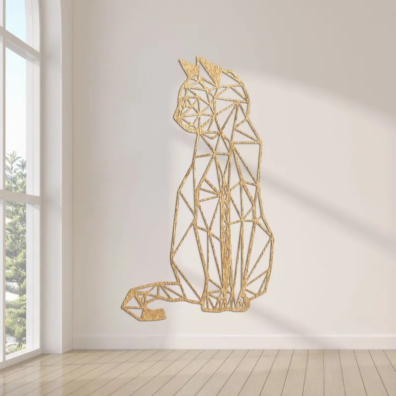 Geometrická dekorácia na stenu mačka I SENTOP PR0226