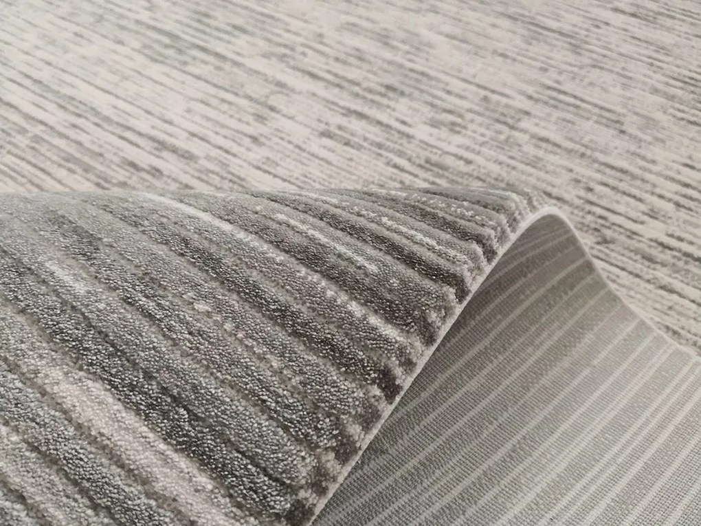 Berfin Dywany, Kusový koberec Vals 8001 Grey, 200x290, šedá, kancelária