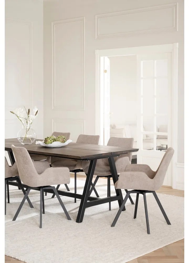 Béžové čalúnené jedálenské kreslá v súprave 2 ks Norwell – Rowico