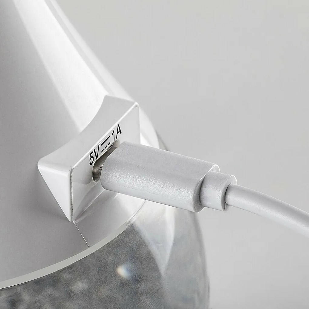 Rabalux 74248 funkčná a dekoratívna stolná LED lampa s glitrami Vivter, 4W, 2200lm, IP20