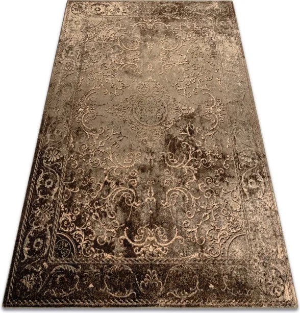 Koberec OMEGA LUMIER koniak hnedý / zelený