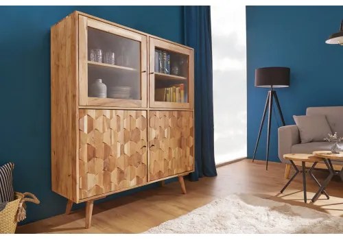 Komoda 39942 120cm Drevo Acacia  - Komfort-nábytok