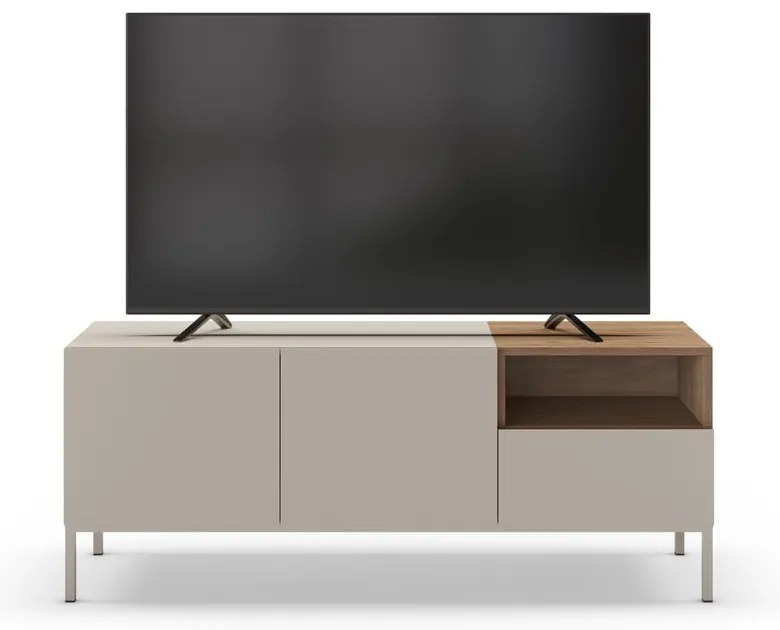 Krémový TV stolík 140x55 cm Cailin – Marckeric