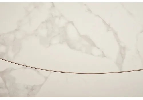Rozkladací jedálenský stôl 41450 130/190 x 100cm Marble Look White Ceramik  - Komfort-nábytok