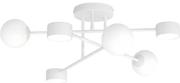 Prisadený luster HOLON 3xG9/8W/230V + 3xGX53/12W biela