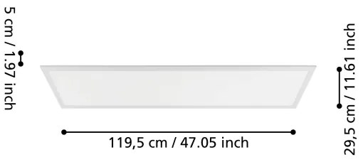 Eglo 98419 - LED Povrchový panel so snímačom SALOBRENA-M LED/33W/230V