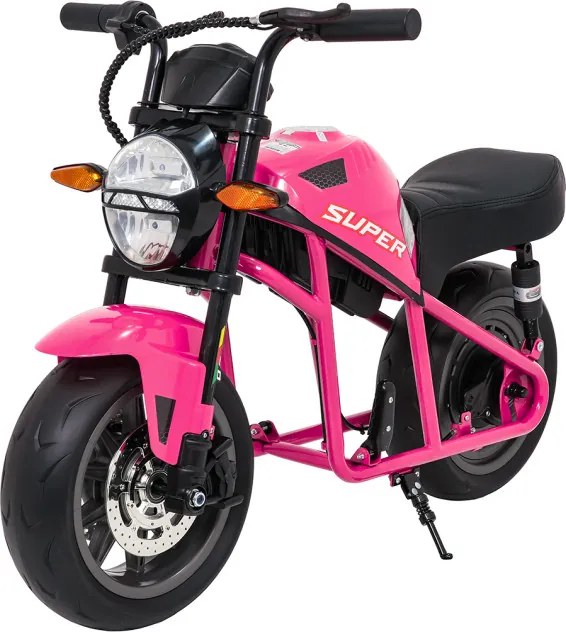 Elektrická motorka SUPERMOTO ružová