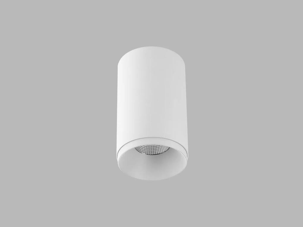 LED2 Bodové stropné LED osvetlenie TUBUS A, 9W, teplá biela, okrúhle, biele