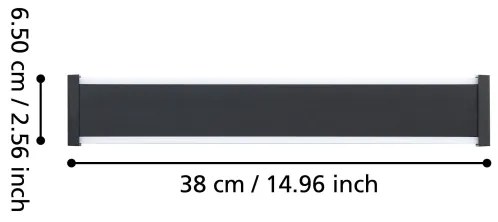 Eglo 900676 - LED Vonkajšie nástenné svietidlo NEVIANO 2xLED/3,7W/230V 3000K IP55