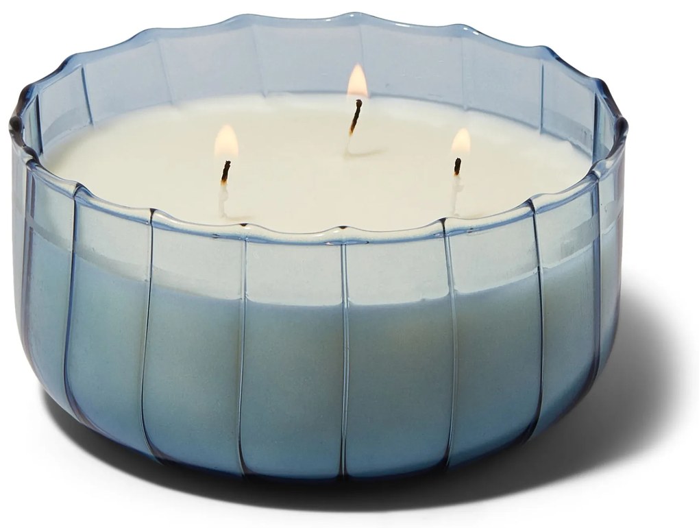 Paddywax Vonná sviečka Ripple Glass Peppered Indigo 340 g