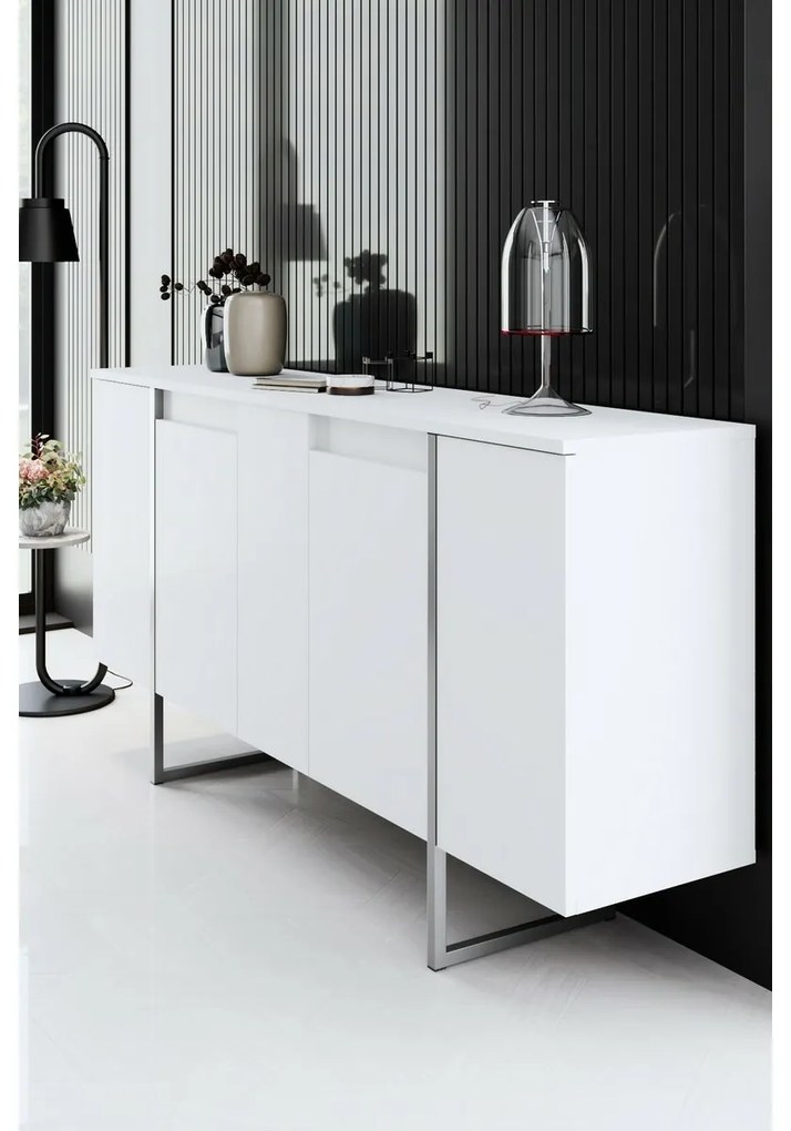 Skrinka Luxe White and Silver