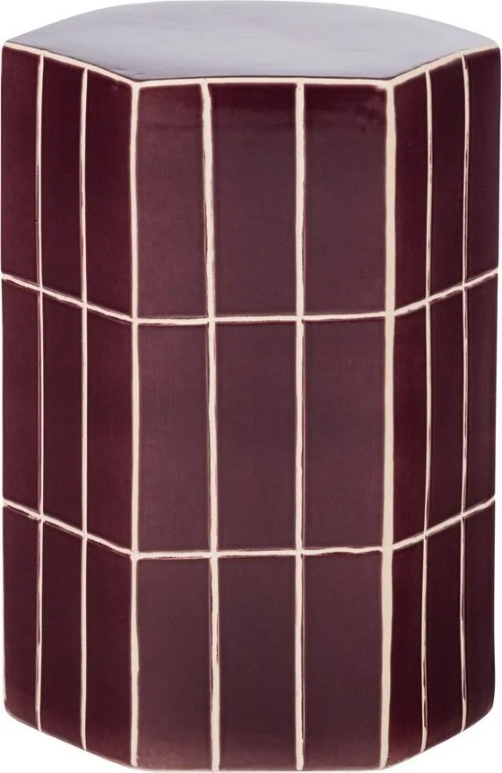 Keramický odkladací stolík 26x30 cm Plu – WOOOD