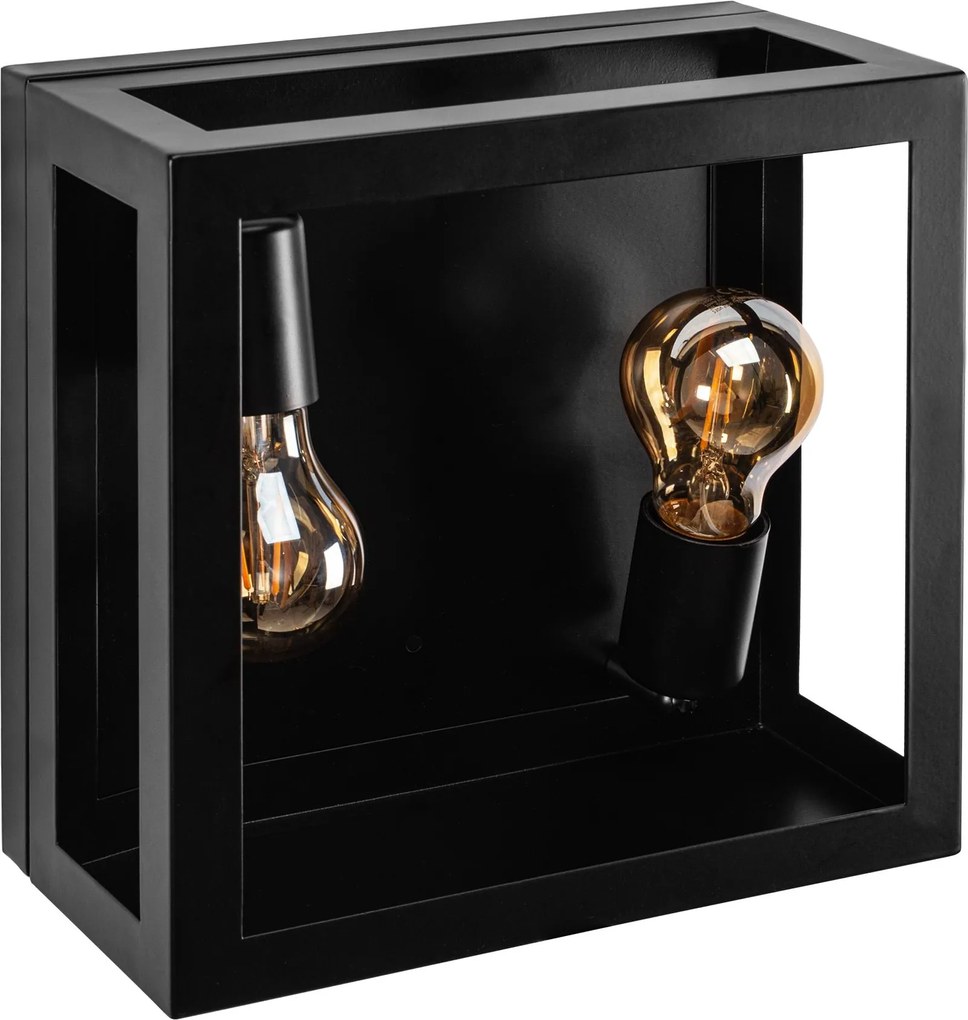 Toolight Toolight, nástenné svietidlo 2xE27 APP1305-2W, čierna matná, OSW-06579