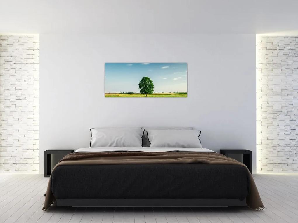 Obraz stromu uprostred lúky (120x50 cm)