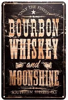 Ceduľa Bourbon Whiskey and Moonshine