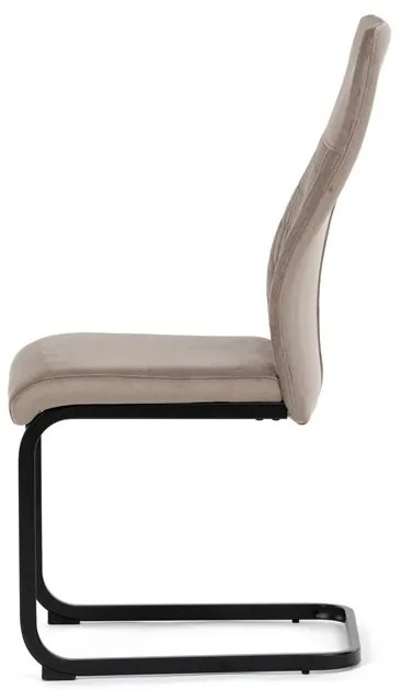 Autronic BONTEC Jedálenská stolička, hnedá, zamatová látka, DCL-X7018 CAP2 Farba: Hnedá