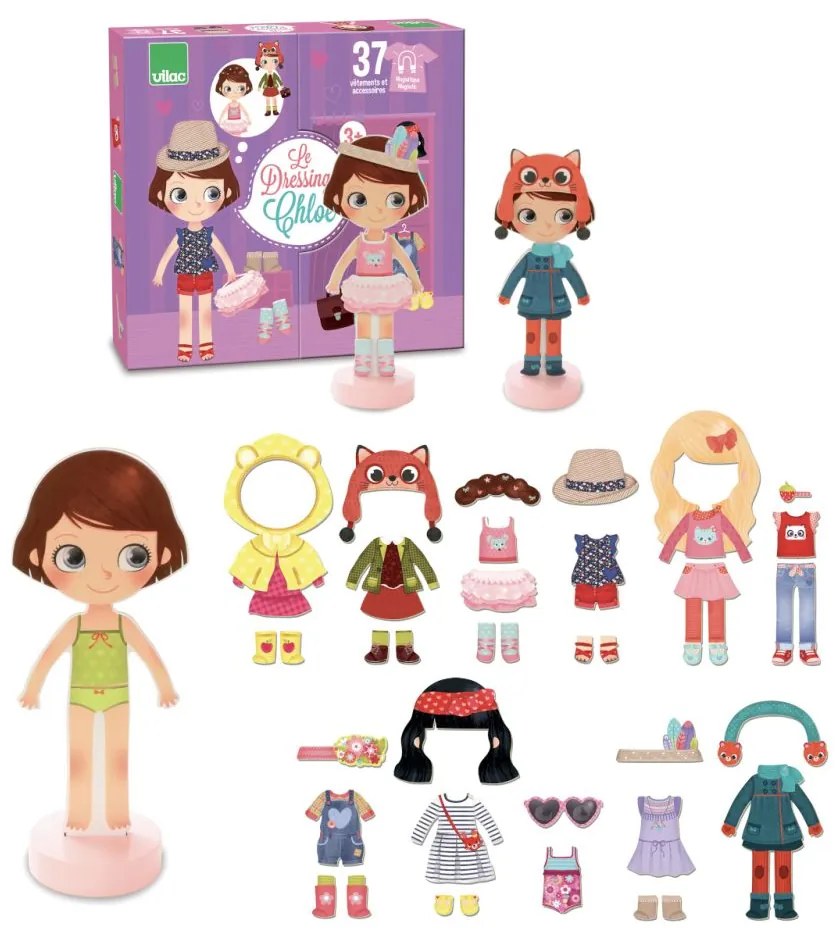 Vilac Magnetické obliekanie puzzle Chloe