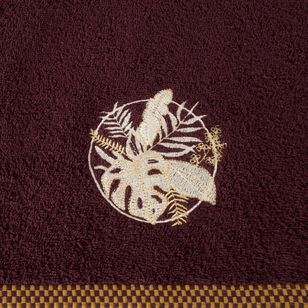 FROTÉ UTERÁK PALMS 50X90 CM BORDOVÁ