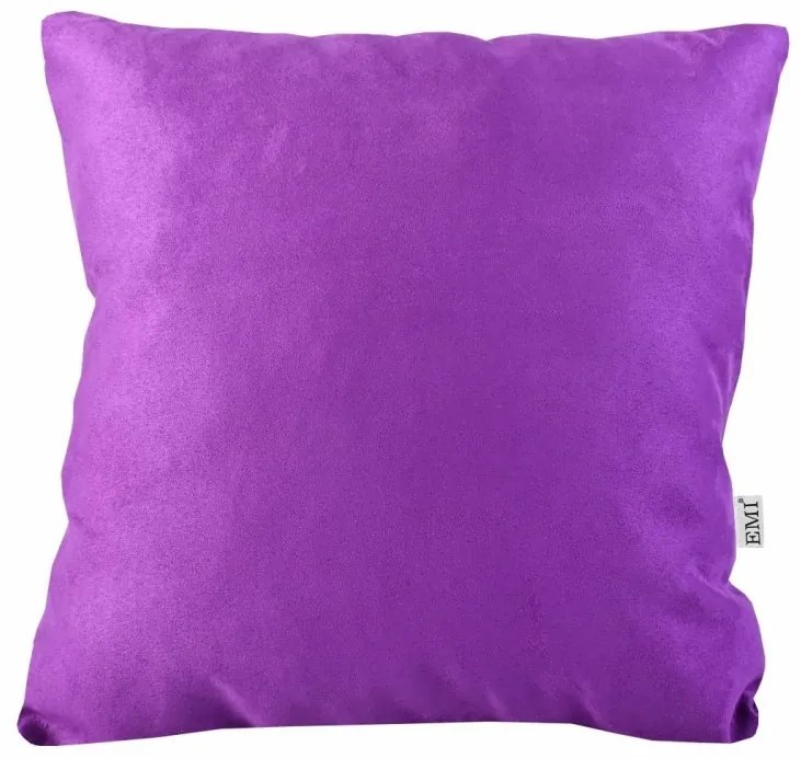 Vankúš fialový semiš EMI, Vankúš 45x45 cm