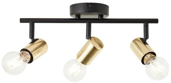 Brilliant - Bodové svietidlo KERRY 3xE27/40W/230V čierna/mosadz
