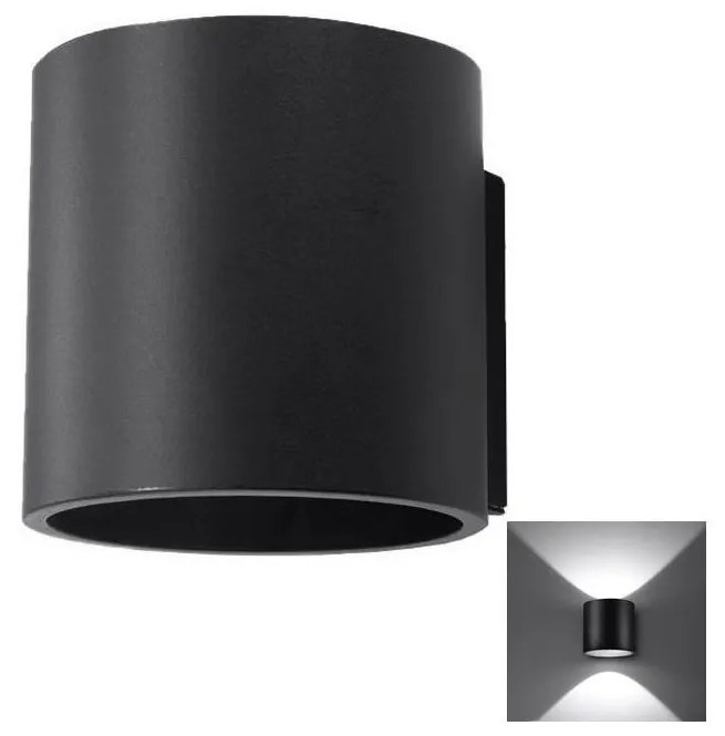 Sollux SL.0048 - Nástenné svietidlo ORBIS 1 1xG9/40W/230V čierna SL.0048