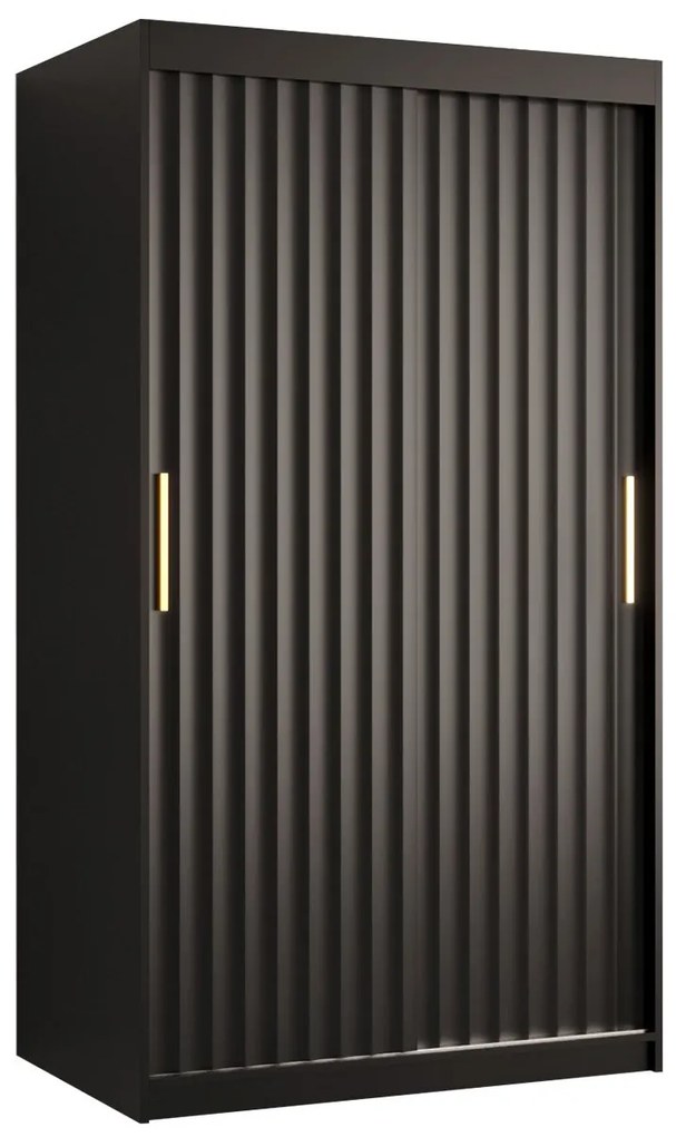 Šatník Towiro Wave 1 100, Farby: čierna