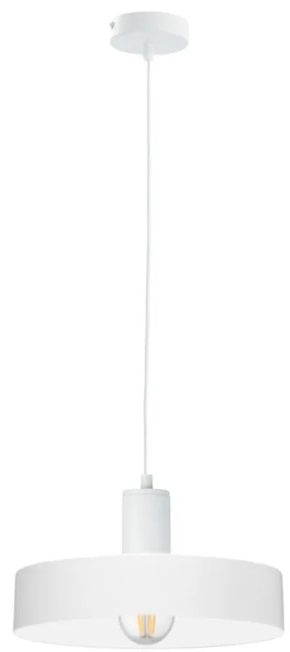 Závesný luster na lankách ARCANE 1xE27/60W/230V biela