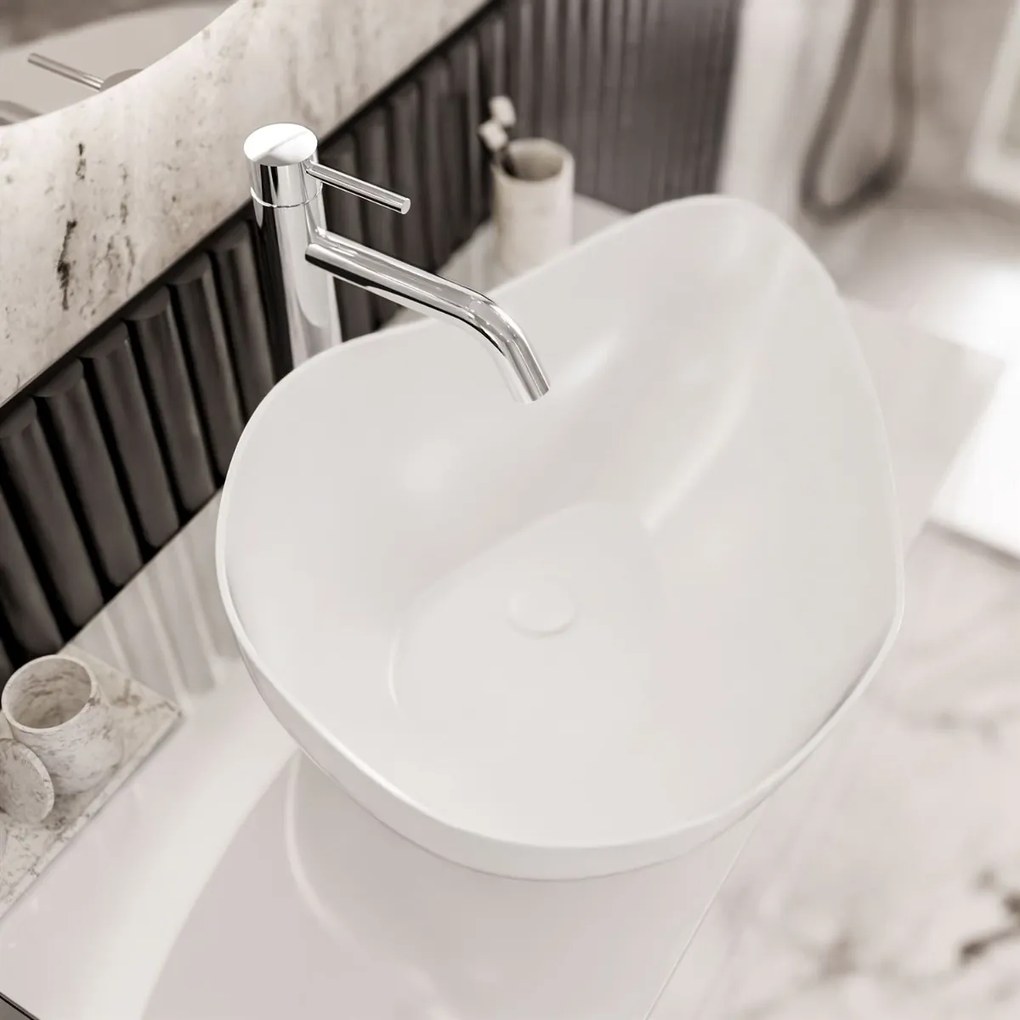 KÚPELŇOVÁ SKRINKA NESSIE BIELÝ LESK + STRIEBORNÁ