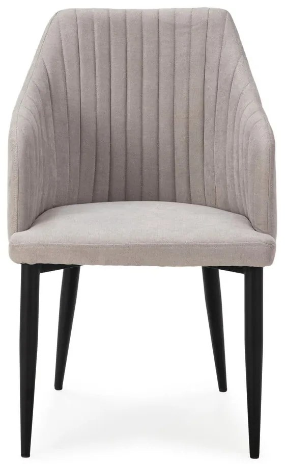 Svetlosivé čalúnené jedálenské kreslá v súprave 2 ks Nadi – Marckeric