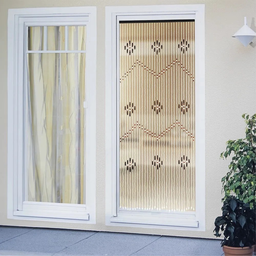 Bambusový záves do dverí v prírodnej farbe 90x200 cm – Maximex