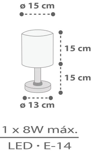 Dalber 60621 - Detská lampička RHICO AND CROCO 1xE14/8W/230V