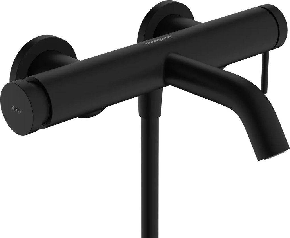 Hansgrohe Tecturis S, páková vaňová batéria nástenná, čierna matná, HAN-73422670