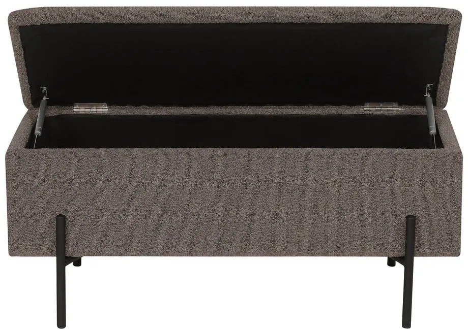 Hnedá lavica z textílie buklé Watford – House Nordic