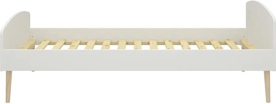 Biela jednolôžková posteľ Steens Soft Line, 90 × 200 cm