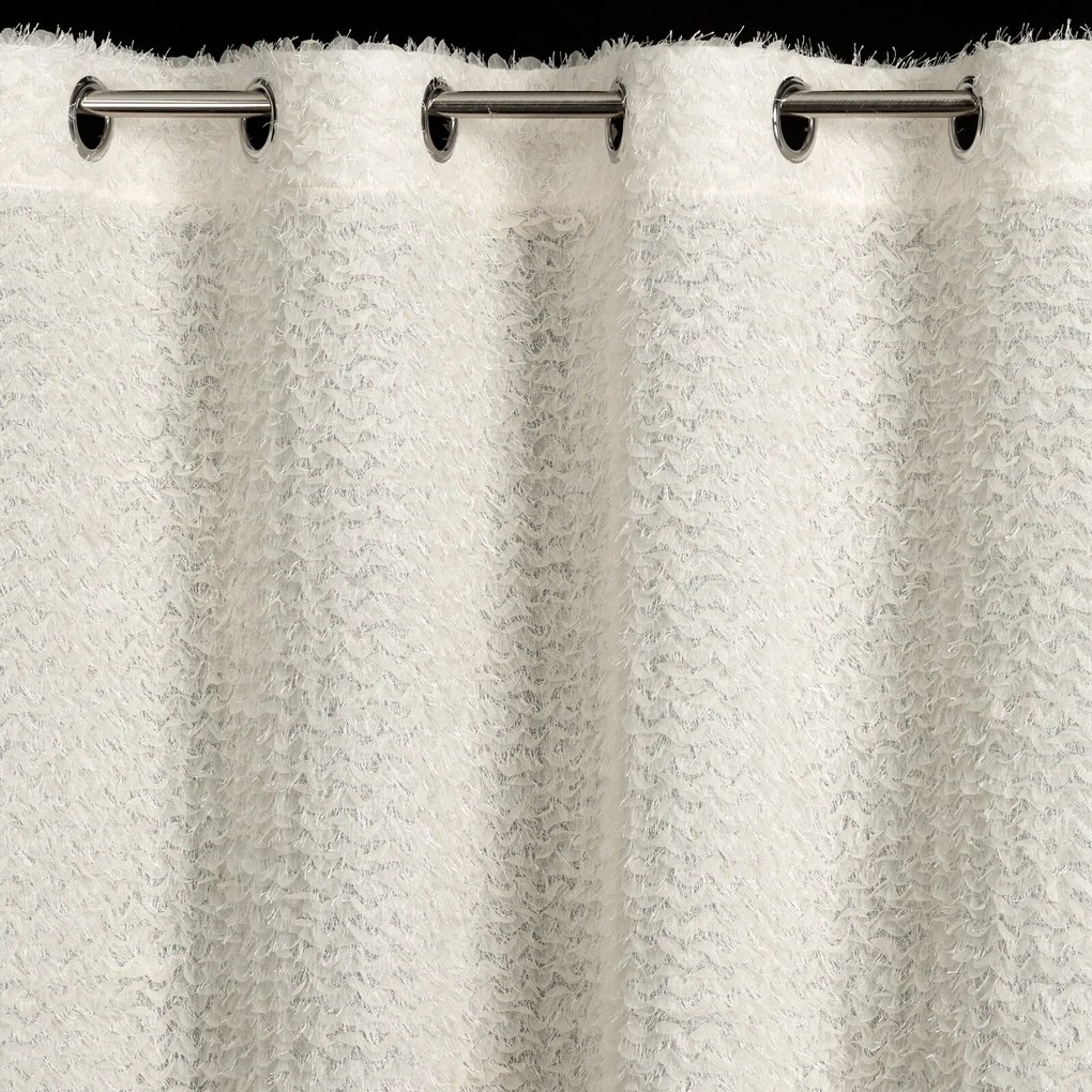 ZÁVES NA KRÚŽKOCH EVA MINGE TIFFANY 135X250 CM KRÉMOVÁ