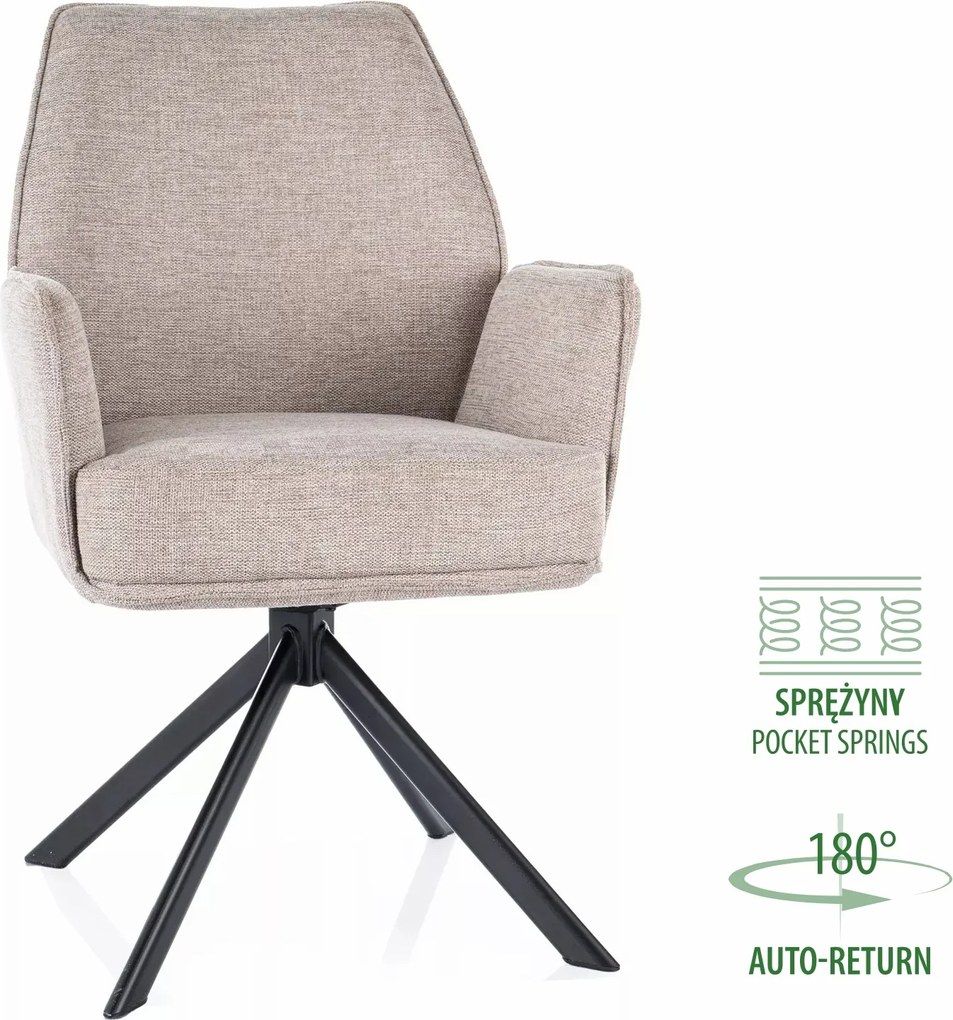 SI Stolička Hugo Brego béžová