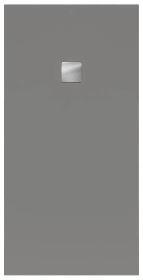 VILLEROY &amp; BOCH Planeo obdĺžniková sprchová vanička akrylátová, s technológiou RockLite, štandardný model, protišmyk (B), 1800 x 900 x 48 mm, Grey, UDA1890PLA2V-3S