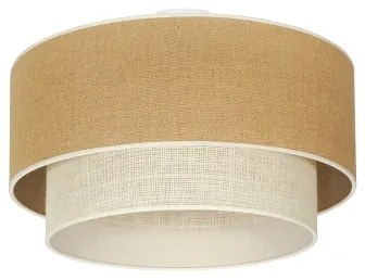 Duolla - Stropné svietidlo YUTE BOHO 3xE27/15W/230V pr. 60 cm hnedá/krémová