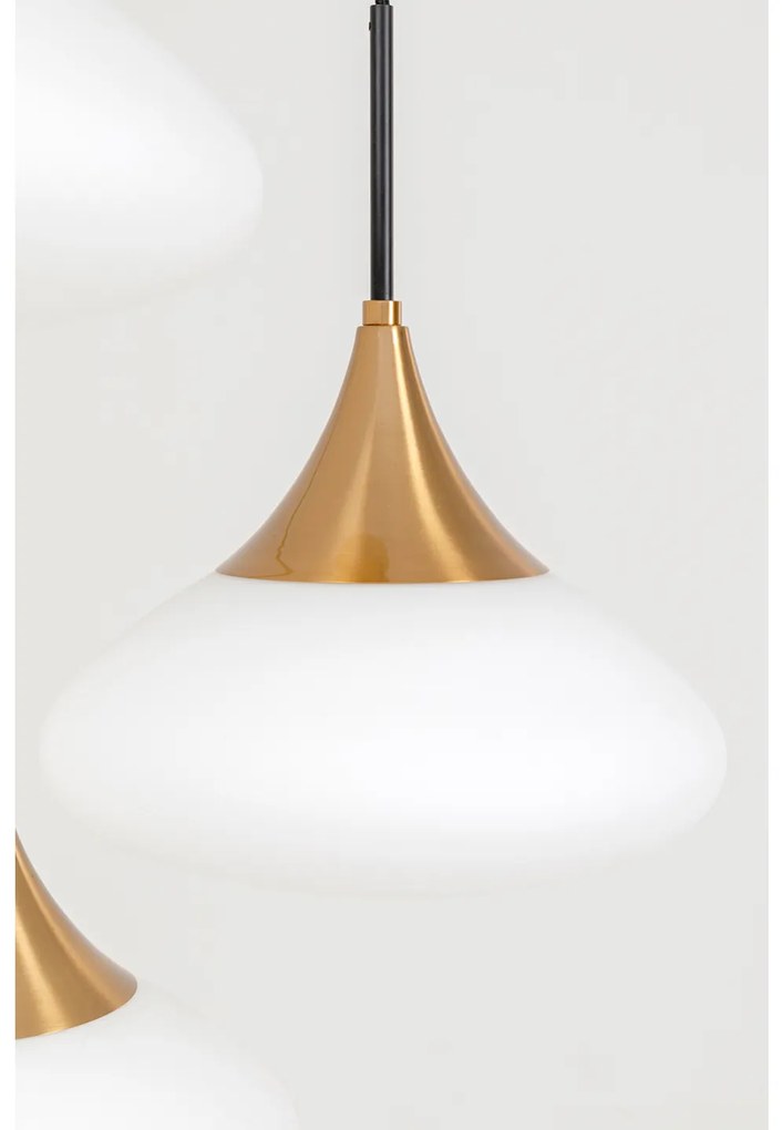 Gocce visiaca lampa zlatá Ø47 cm