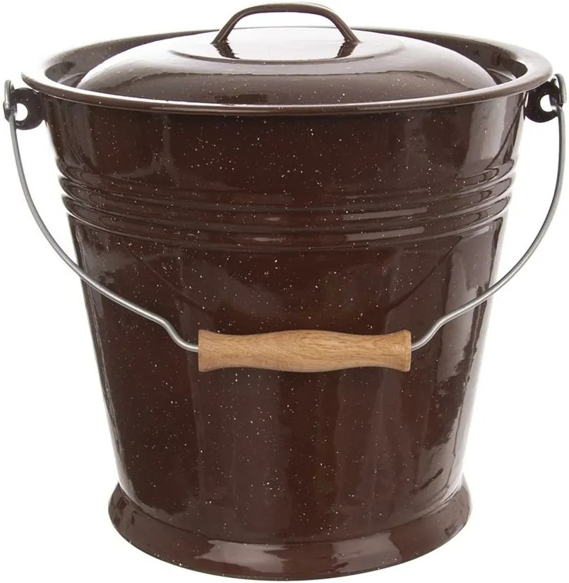 Orion Smaltovaná pokrievka na vedro Brown 10 l