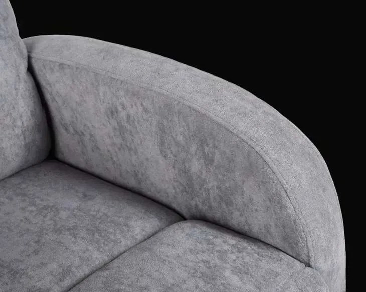 LuxuryForm DESIGN Televízne kreslo BRUNO otočné, hojdacie s polohovaním - šedé