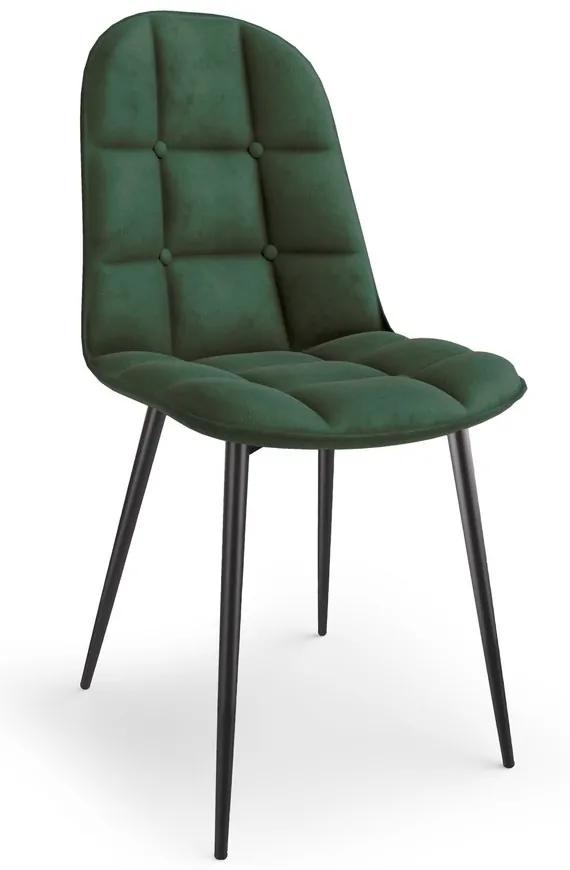 Jedálenská stolička RONO – čalúnená, zamatový poťah, viac farieb Béžová