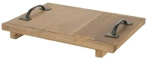 Drevený podnos na kávu s rúčkami Rustic 29x22cm
