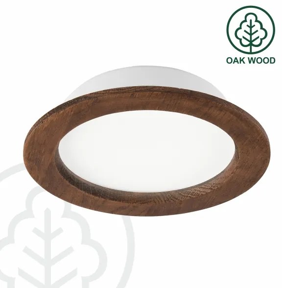 LED podhľadové svietidlo WOODY SPOT LED/16,5W/230V 4000K čerešňa, pr. 18,5 cm